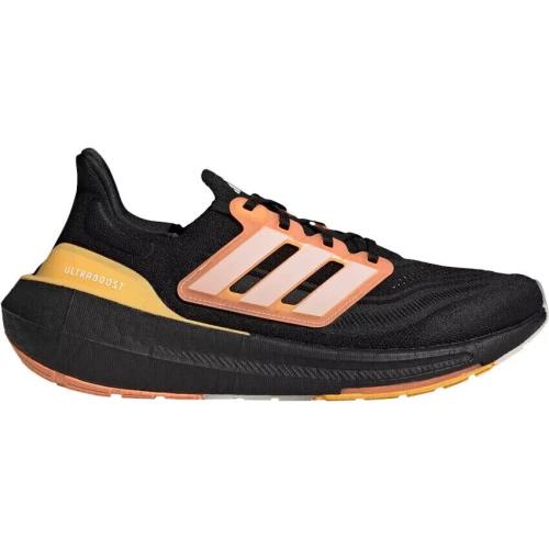 Adidas Men 10.5 Ultraboost Light HQ8595 Black Orange Running Shoes - Black, Manufacturer: Core Black / White Tint / Screaming Orange