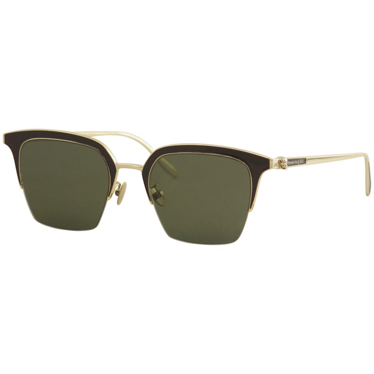 Alexander Mcqueen Men`s Iconic AM0213SA AM/0213/SA 002 Gold Sunglasses 54mm