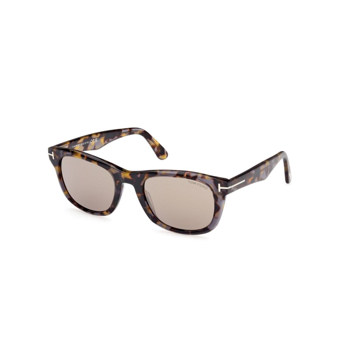 Tom Ford Men`s Kendel 54mm Coloured Havana Sunglasses FT1076-55L-54