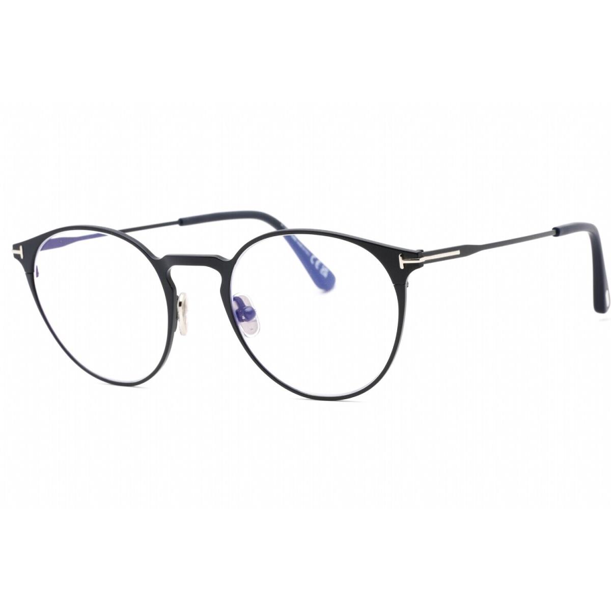 Tom Ford FT5798-B 091 Eyeglasses Matte Blue Clear Frame 49 Mm