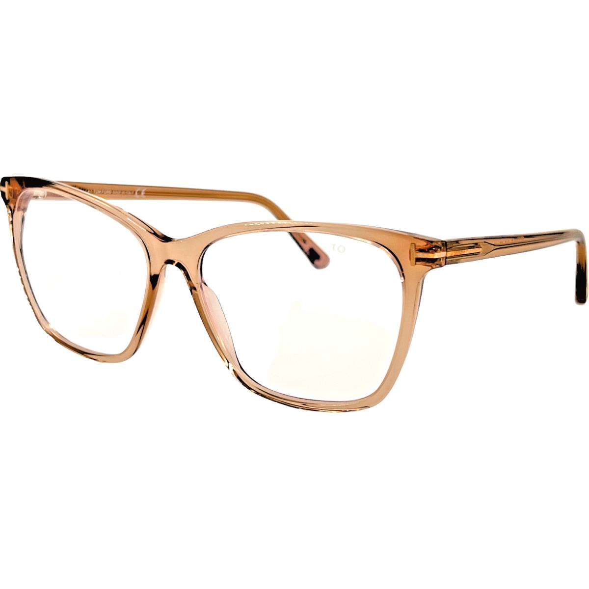 Tom Ford TF5762B Womens Plastic Eyeglass Frame 045 Rose Champagne 55-15 W/case