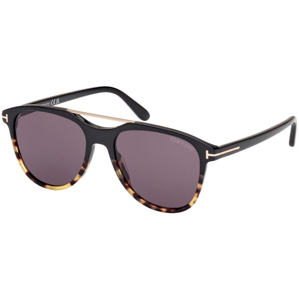 Tom Ford Damian Men`s Black/tortoise Pilot Sunglasses FT1098-05A-54 Italy