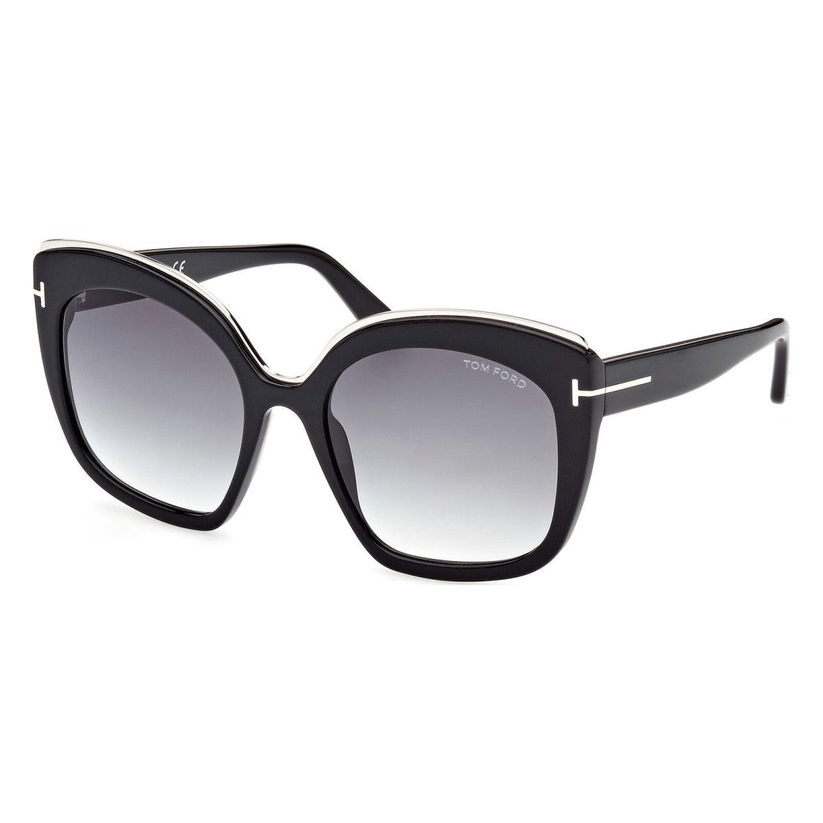 Tom Ford FT0944-01B-55 Shiny Black Sunglasses - Frame: Shiny Black