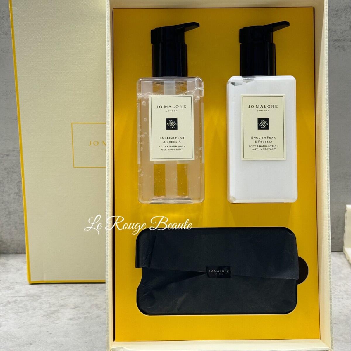 Jo Malone English Pear Freesia Hand Body Lotion Wash Ceramic Tray Gift Set