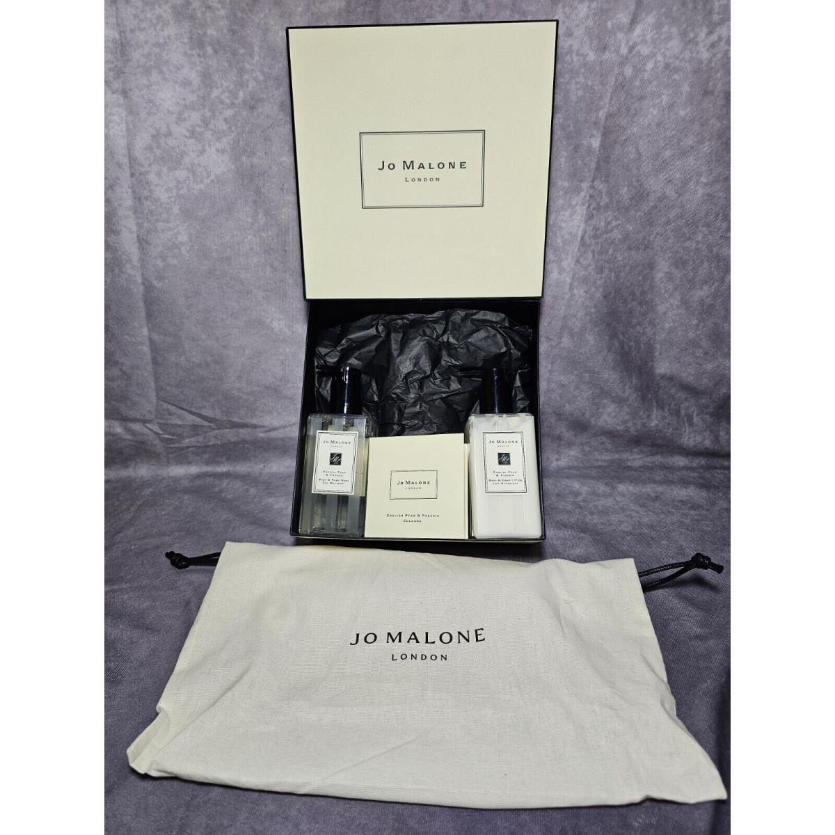 Jo Malone English Pear Freesia Body Hand Wash Gel Lotion 250ml + Cologne .05