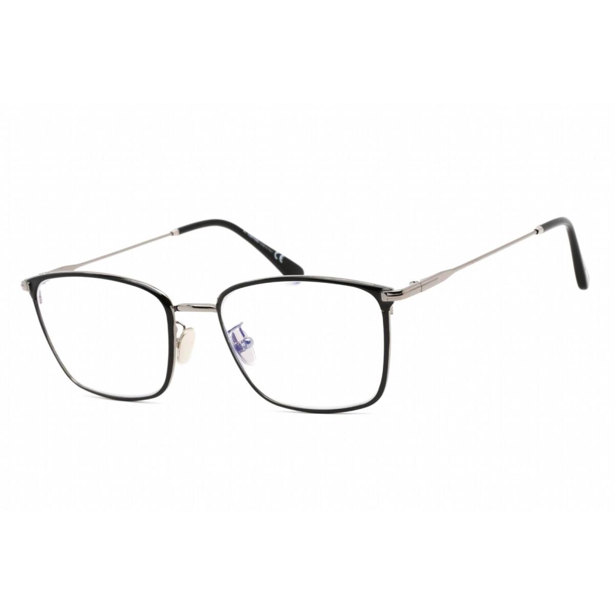 Tom Ford Men`s Eyeglasses Shiny Gunmetal Rectangular Frame FT5774-D-B 008