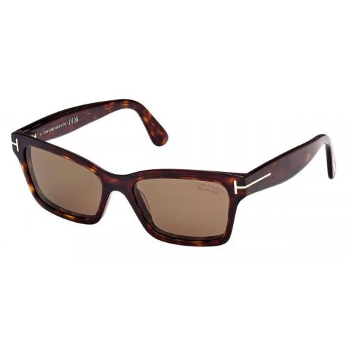 Tom Ford Women`s Mikel 54mm Dark Havana Sunglasses Polarized FT1085-52H-54