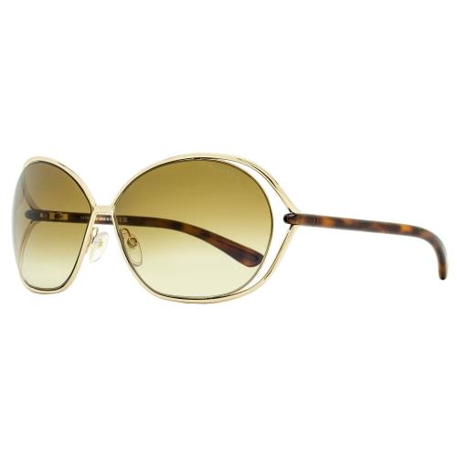 Tom Ford Women`s Carla 66mm Shiny Rose Gold Sunglasses FT0157-28F-66