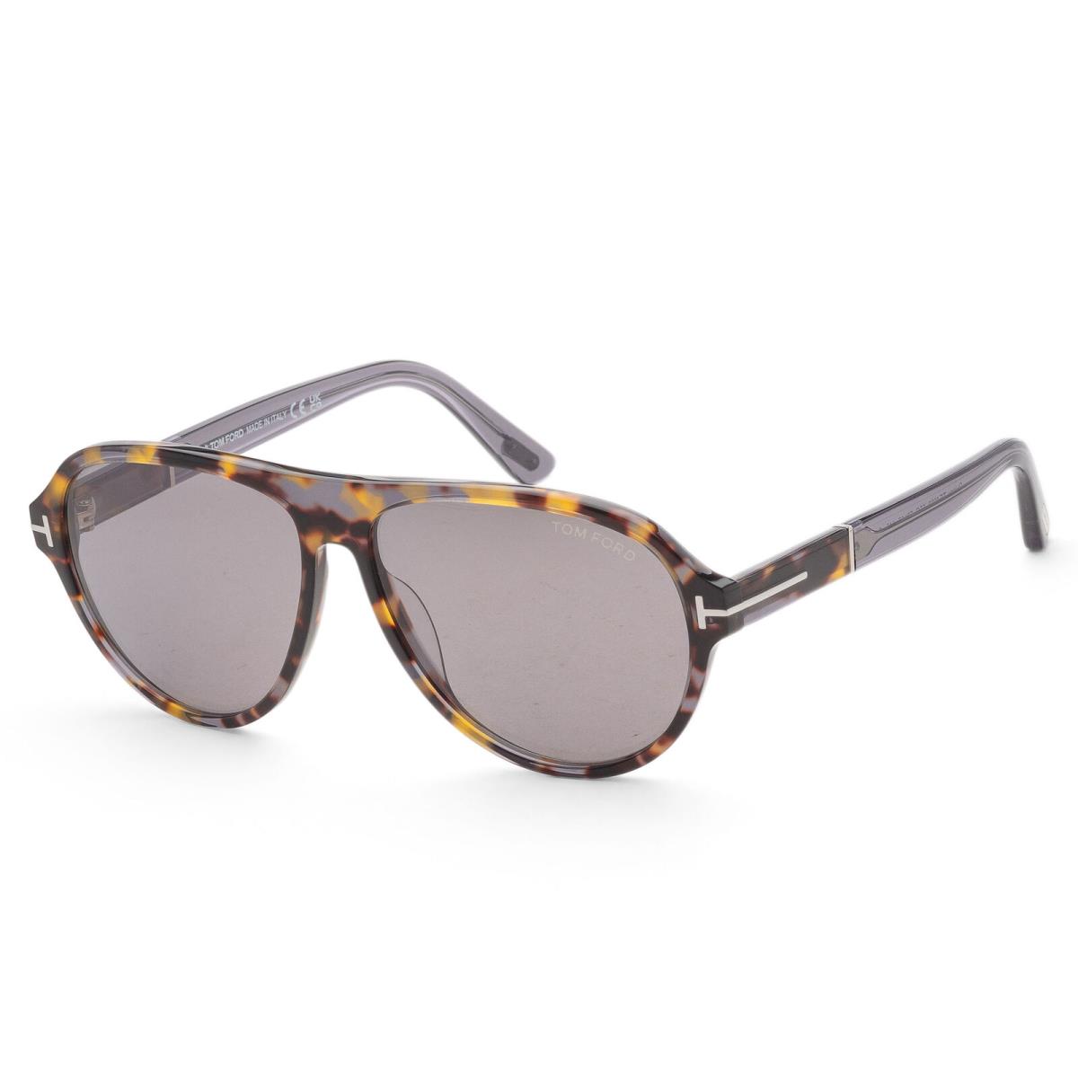 Tom Ford Men`s Quincy 59mm Coloured Havana Sunglasses FT1080-55C-59