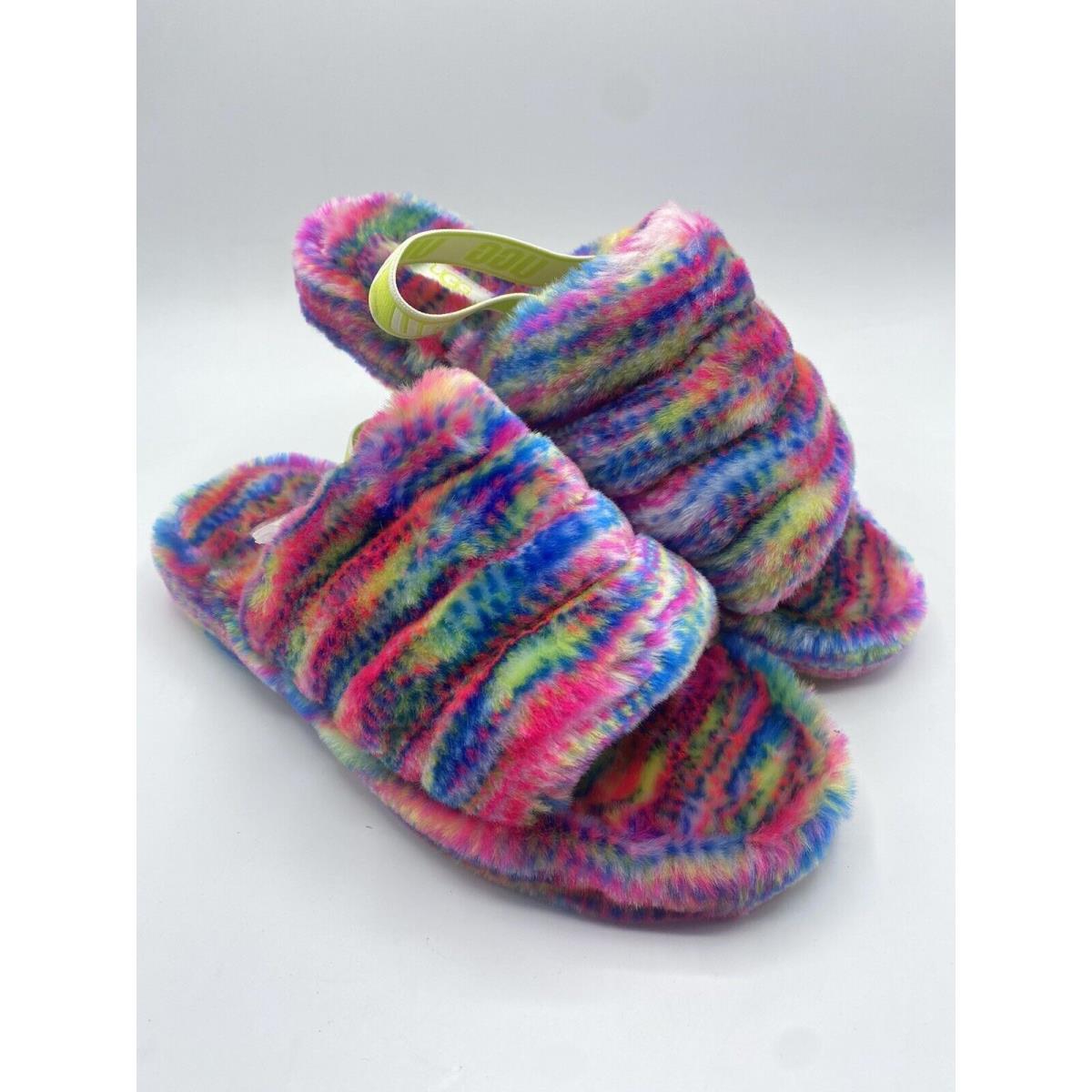 Ugg Fluff Yeah Pixelate 1129072K Multicolor Women s Shoes Slippers Size 6