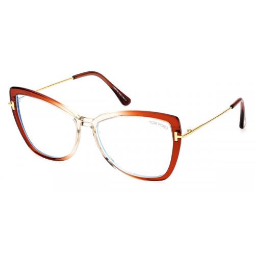 Tom Ford Women`s T-logo 55mm Orange Opticals FT5882-B-044-55