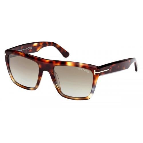 Tom Ford Men`s Alberto 55mm Coloured Havana Sunglasses FT1077-55G-55