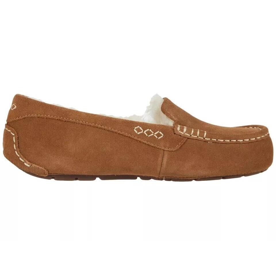 Women`s Shoes Ugg Ansley Suede Indoor/outdoor Moccasin Slippers 1106878 Size 5