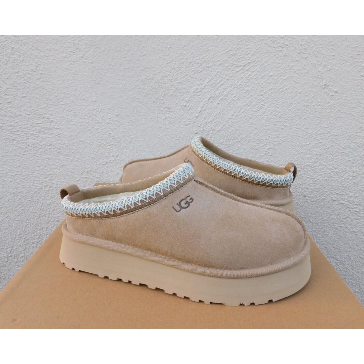 Ugg Tazz Sand Suede Platform Slippers Shoes Women US 9/ Eur 40