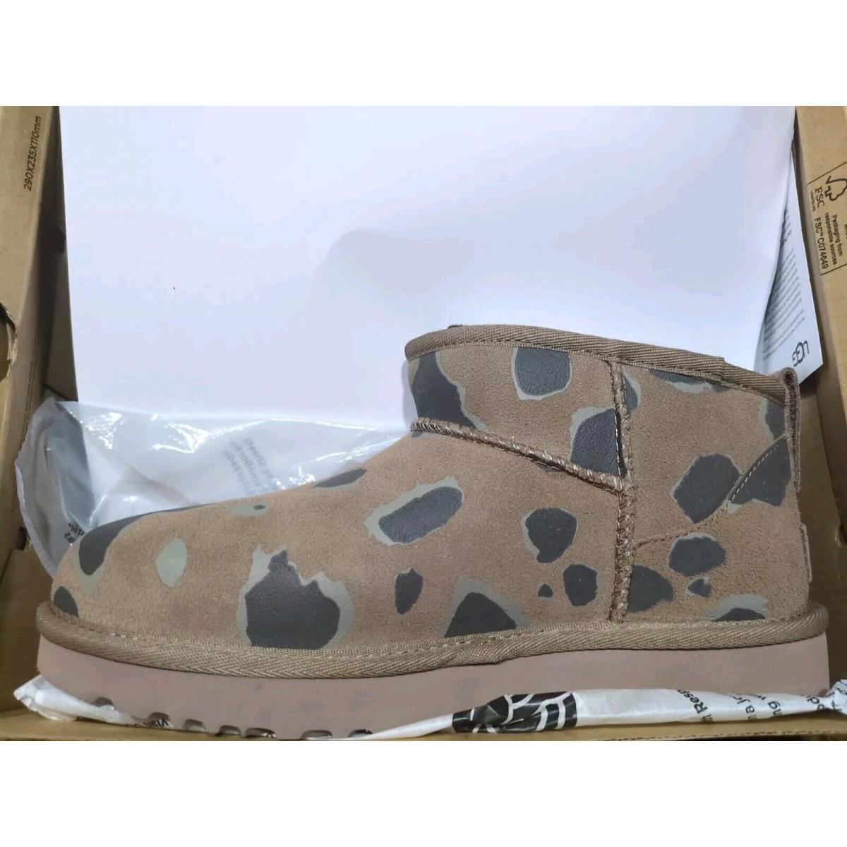 Limited Edition Ugg Womens Classic Ultra Mini Appaloosa Sz 8 Brown W All Doc