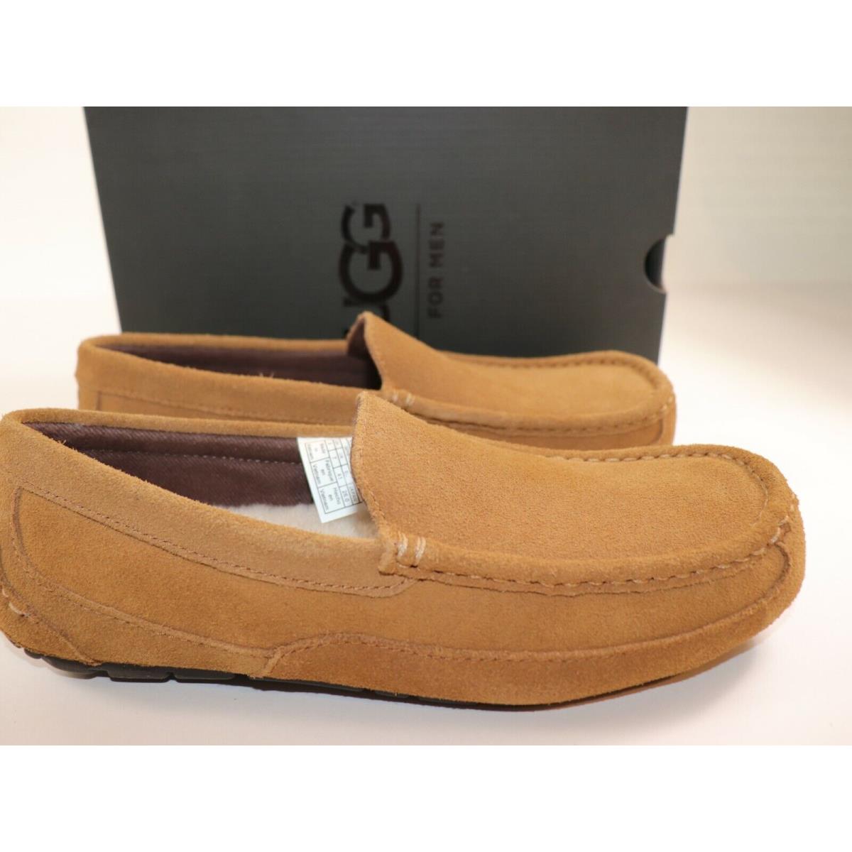 Ugg Size 8 Men`s Slipper Shoes Chestnut Shearling Alder Loafer