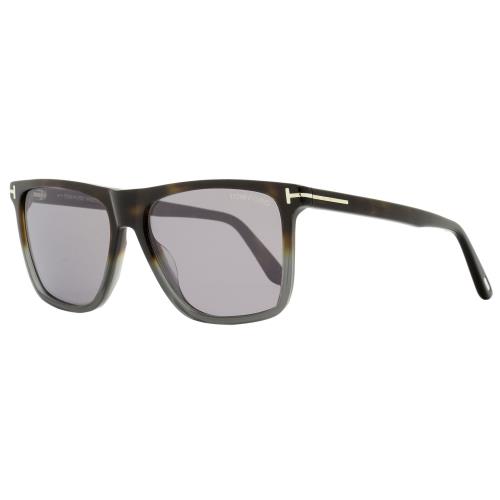 Tom Ford Fletcher Sunglasses TF832 55C Havana/gray 57mm FT0832 - Frame: Havana/Gray, Lens: Gray Flash