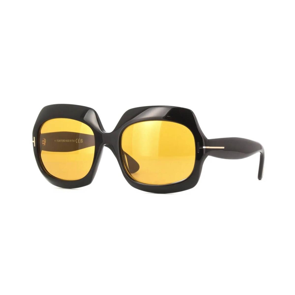 Tom Ford Ren FT1155 Black/yellow Brown 01E Sunglasses