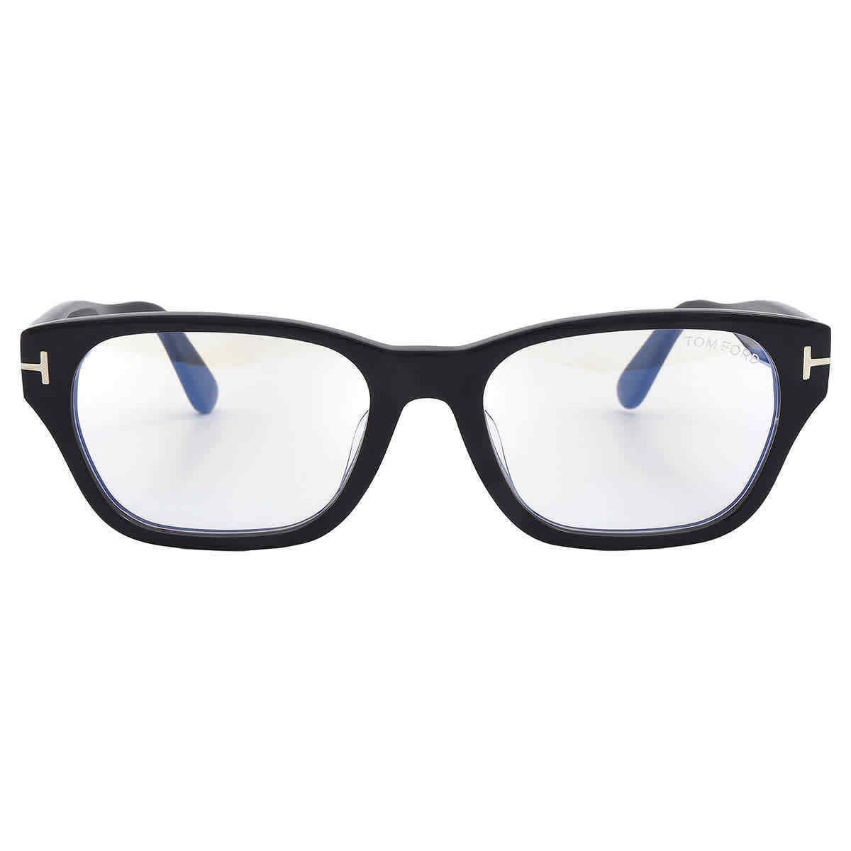 Tom Ford Blue Light Block Rectangular Men`s Eyeglasses FT5781-D-B 005 54