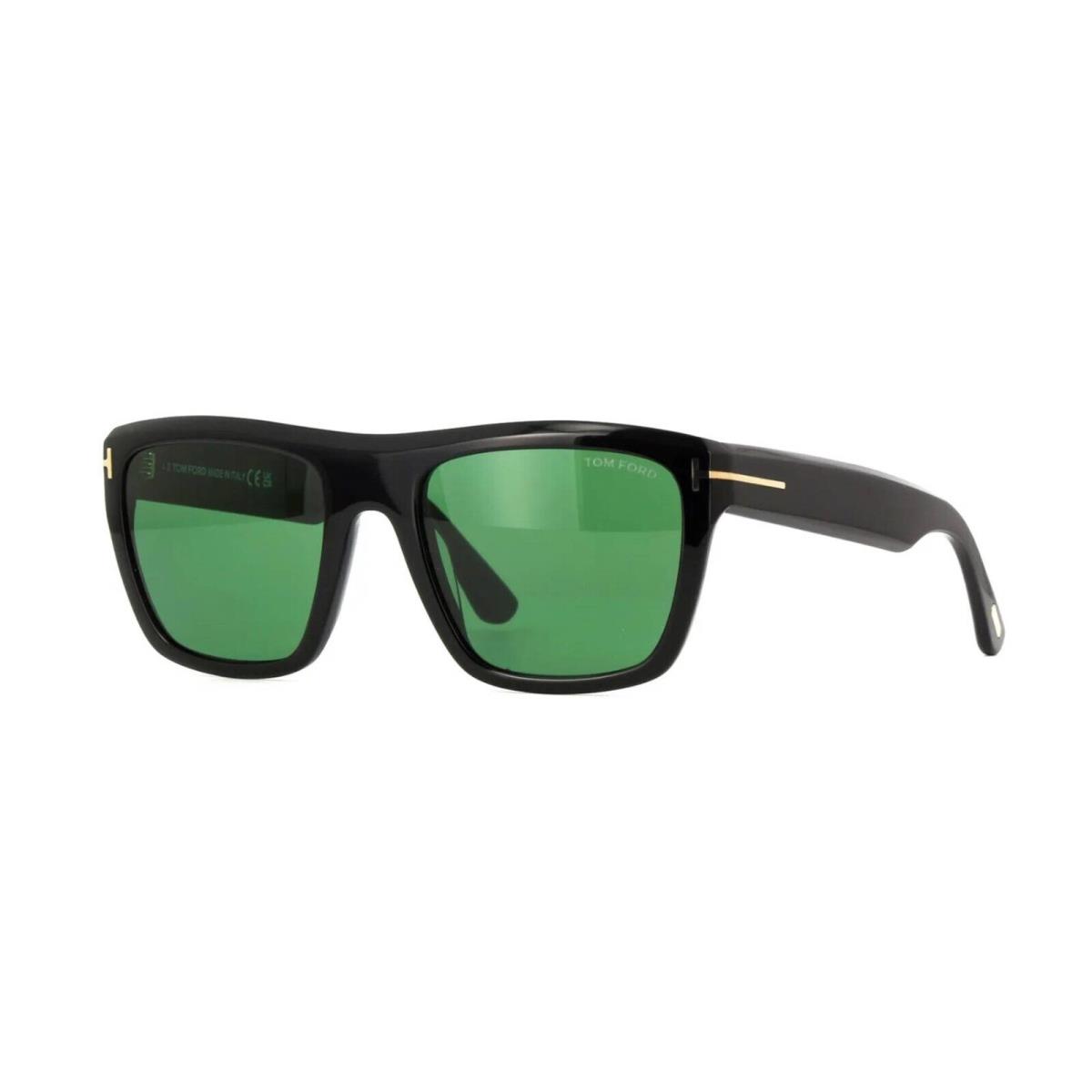 Tom Ford Alberto FT 1077 Shiny Black/green 01N Sunglasses