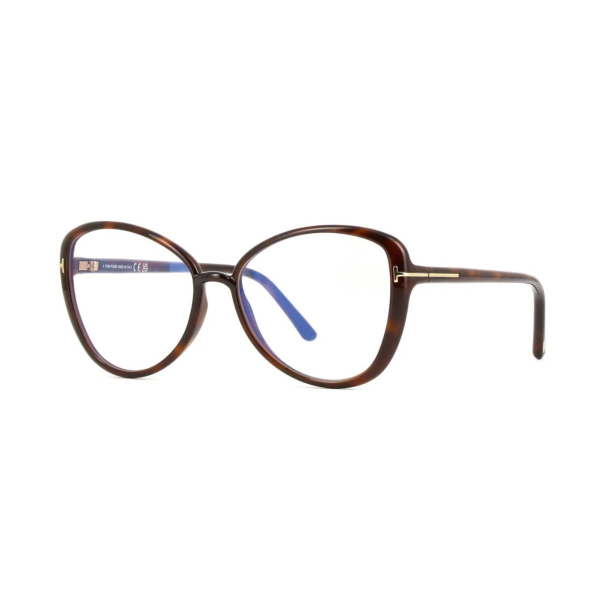 Tom Ford FT5907-B Blue Block Dark Havana 052 Eyeglasses