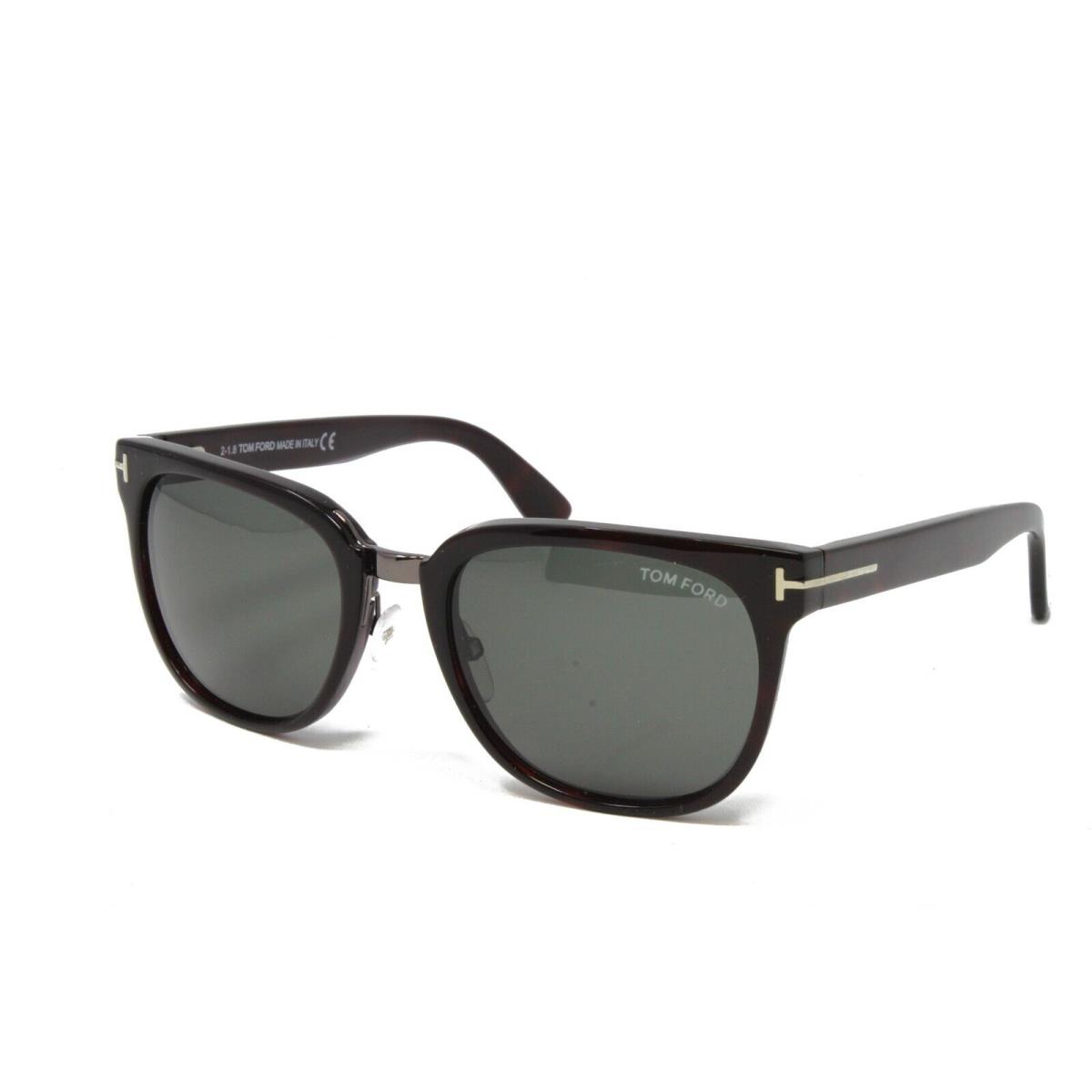 Tom Ford Men`s Sunglasses Rock FT0290S 52N Dark Havana 55mm Green Lens