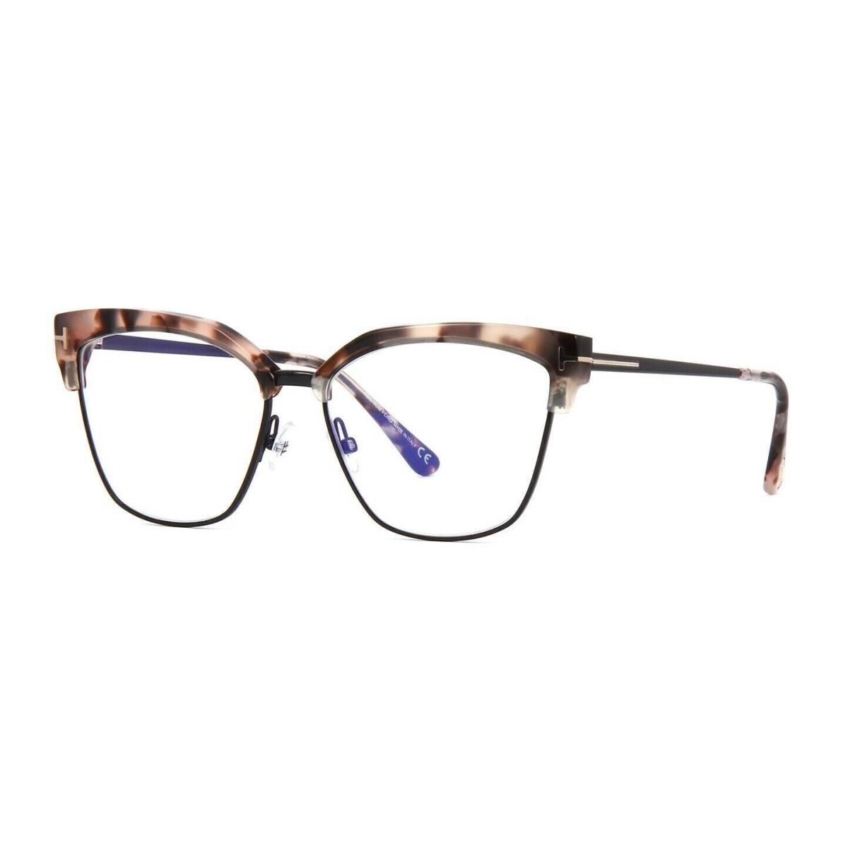 Tom Ford TF5547-B Eyeglasses 54-15-140 Havana Black W/demolens 055 FT5547-B