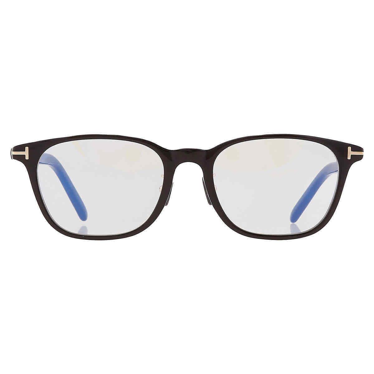 Tom Ford Blue Light Block Rectangular Unisex Eyeglasses FT5860-D-B 001 52