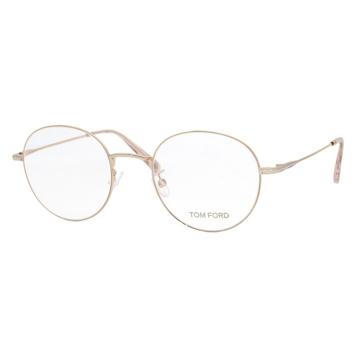 Tom Ford 5791 028 Rose Gold Women`s Eyeglasses Blue Block Lens 50-21-140 Wcase