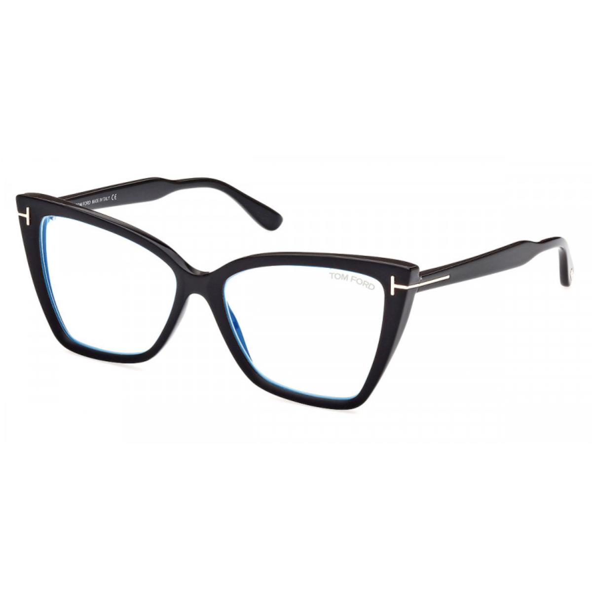 Tom Ford Rx Eyeglasses FT5844-B 005 Black W/demo Lens 55mm