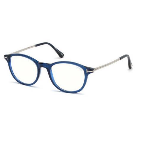 Tom Ford FT 5553 B 090 Crystal Blue Eyeglasses Optical Frame 54mm