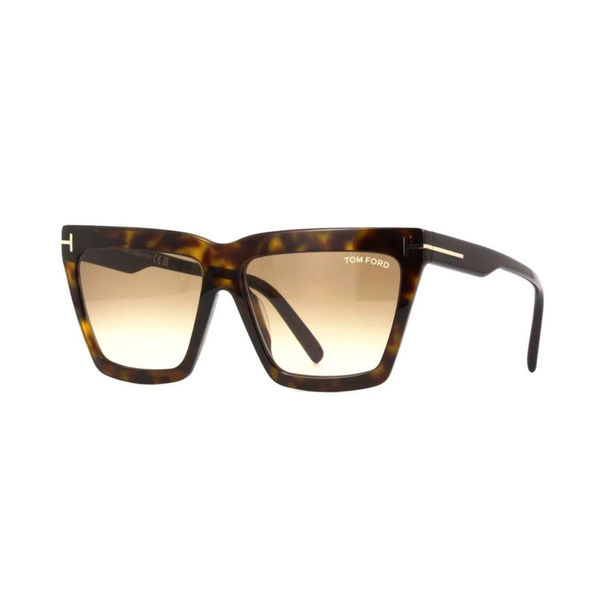 Tom Ford Eden FT 1110 Dark Havana/brown Shaded 52F Sunglasses