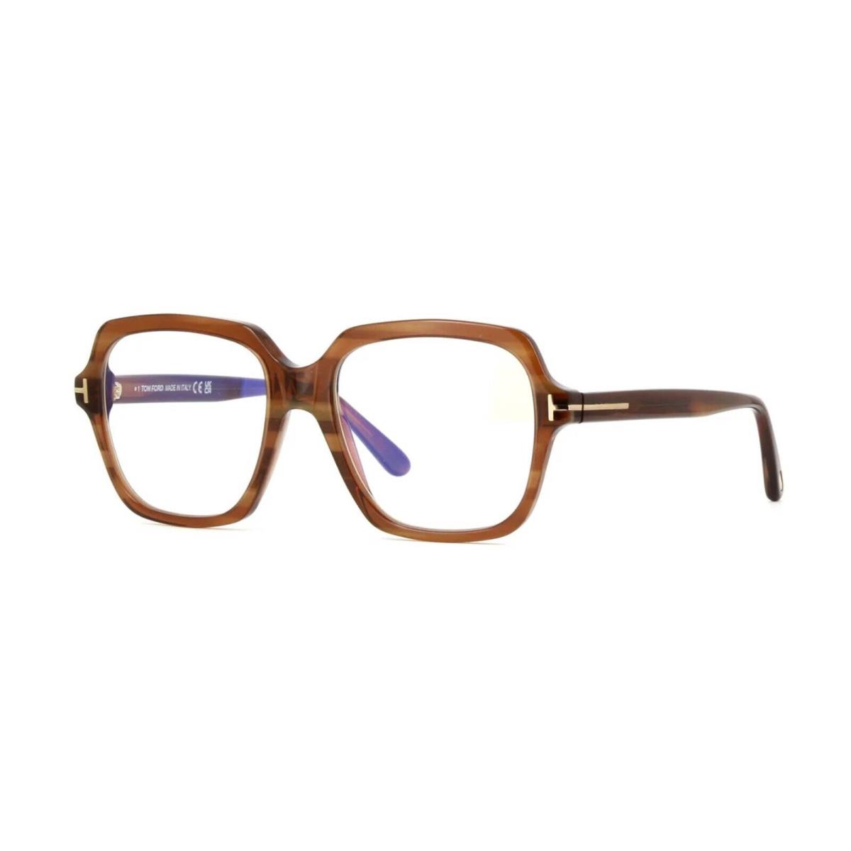 Tom Ford FT5908-B Blue Block Brown Havana 051 Eyeglasses