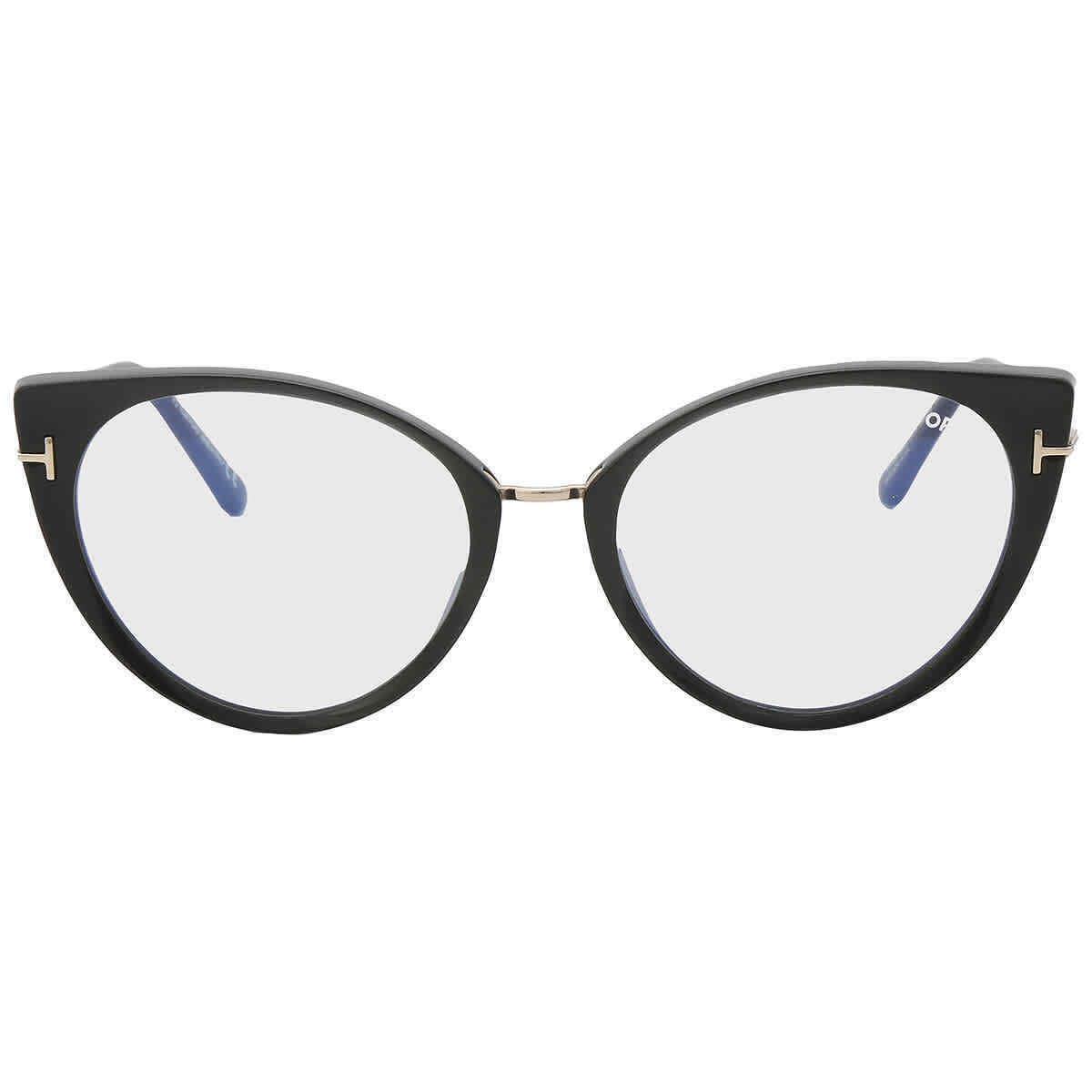 Tom Ford Blue Light Block Cat Eye Ladies Eyeglasses FT5815-B 001 54