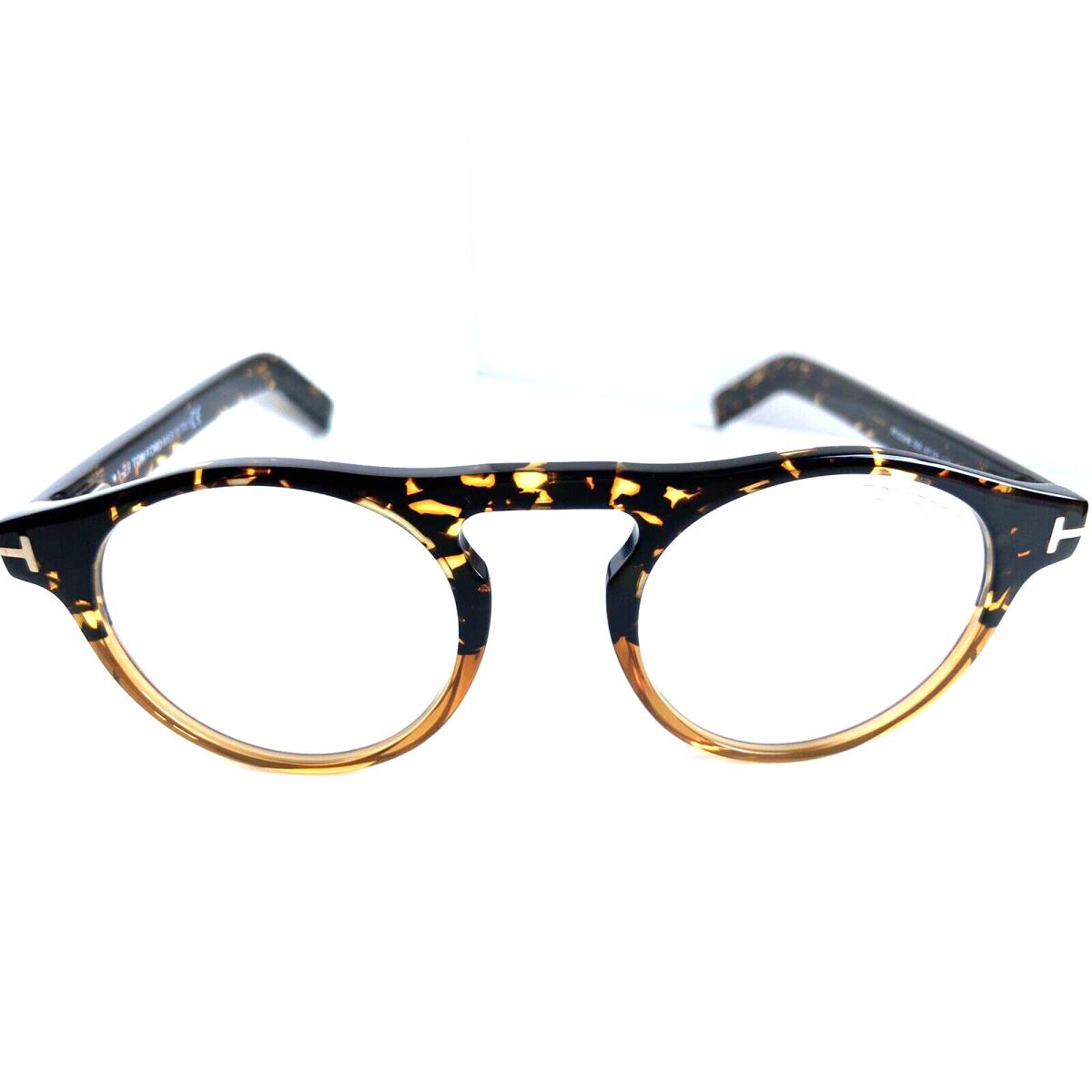 Tom Ford TF 562855 47mm Tortoise Ombre Round Men`s Women`s Eyeglasses Frame