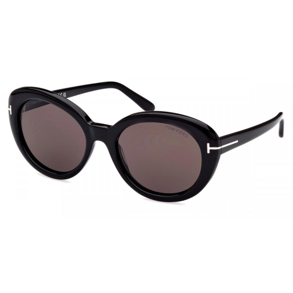 Tom Ford Sven Sunglasses FT1009-01A Black w/ Smoke Lens 55mm