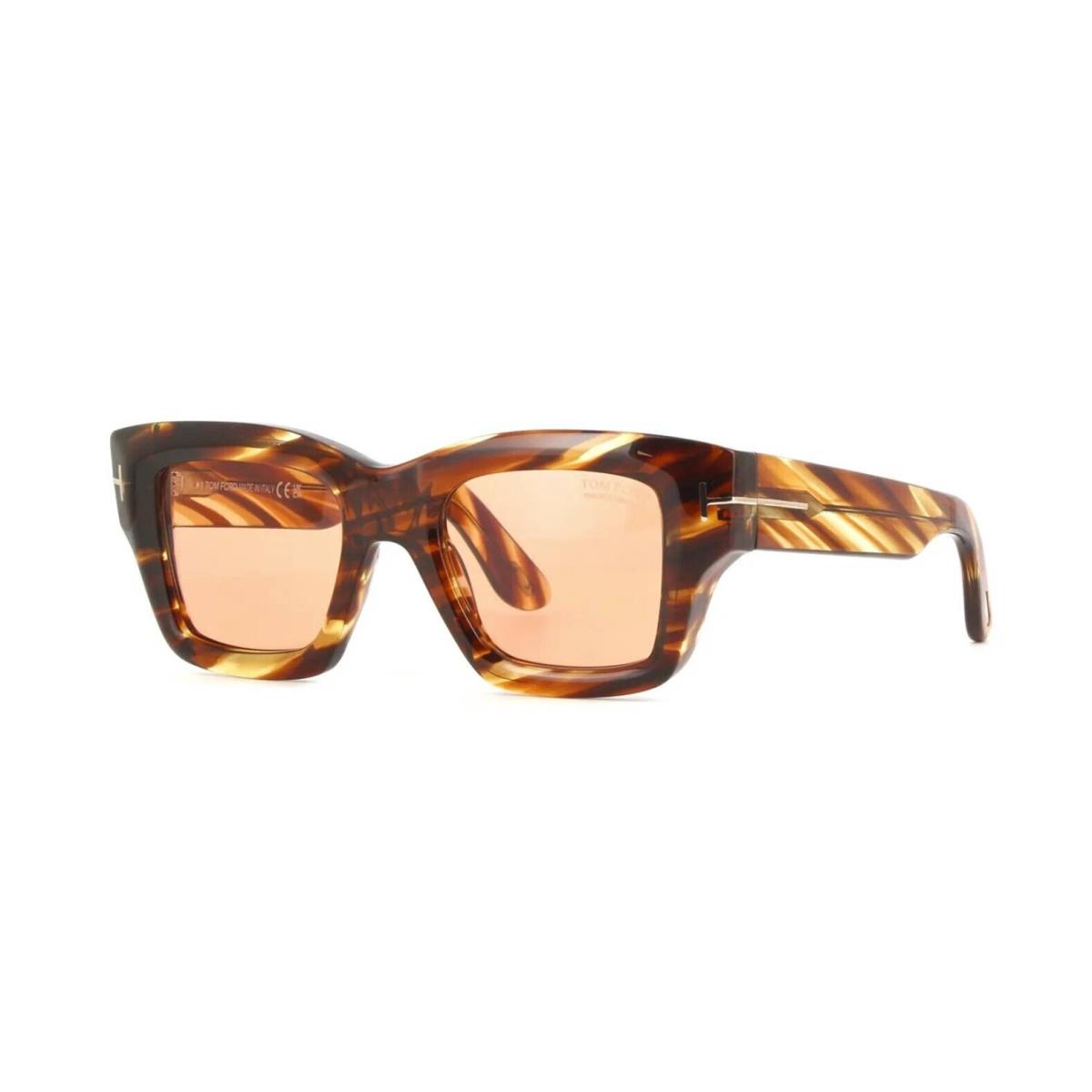 Tom Ford Ilias FT1154 Amber Havana/pink Photochromic 55E Sunglasses