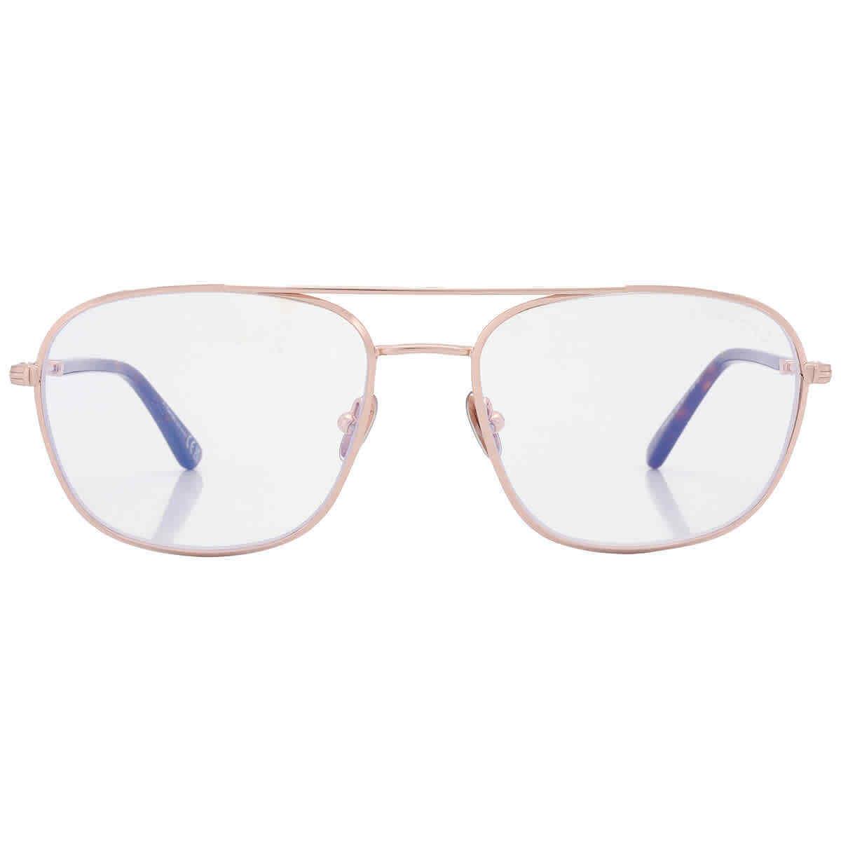 Tom Ford Blue Light Block Navigator Men`s Eyeglasses FT5830-B 028 54