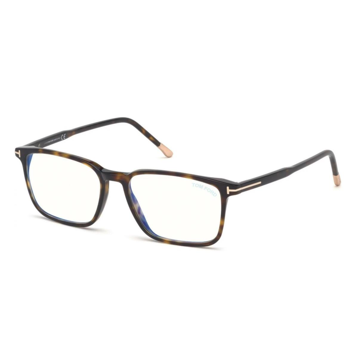 Tom Ford Eyeglasses TF 5607-B 052 55-16 145 Tortoise Frame Blue Block Lenses