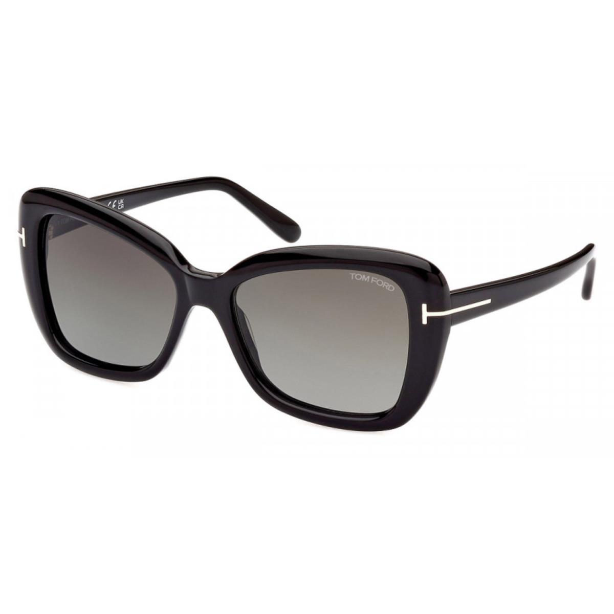 Tom Ford Sven Sunglasses FT1008-01B Black w/ Smoke Lens 55mm