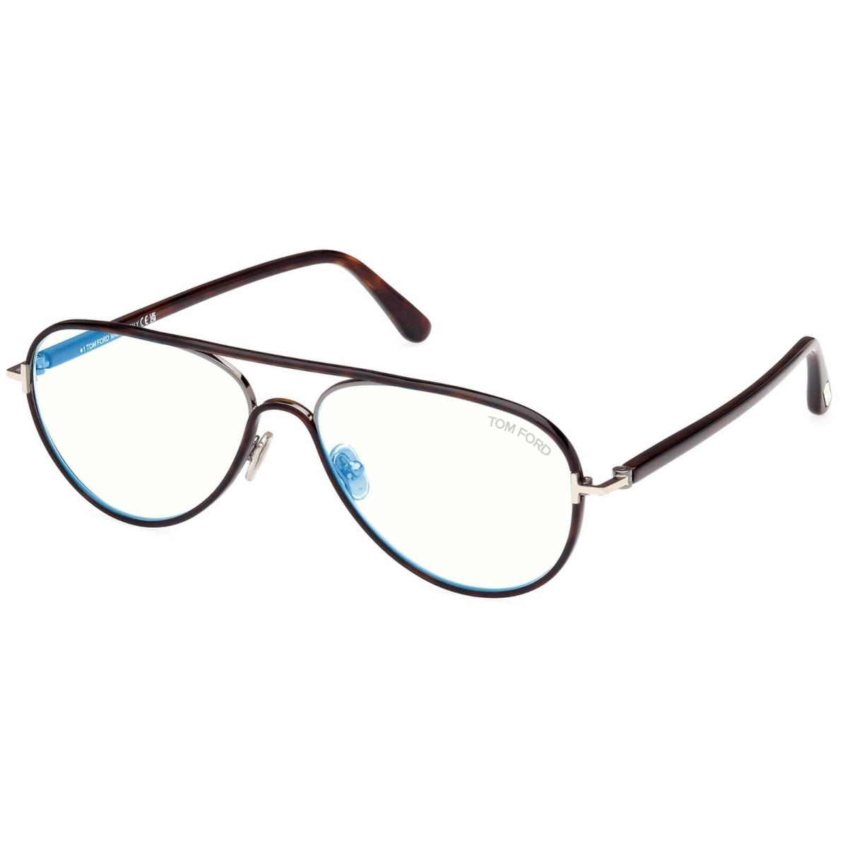 Tom Ford FT5897-B Blue Block Dark Havana 052 Eyeglasses