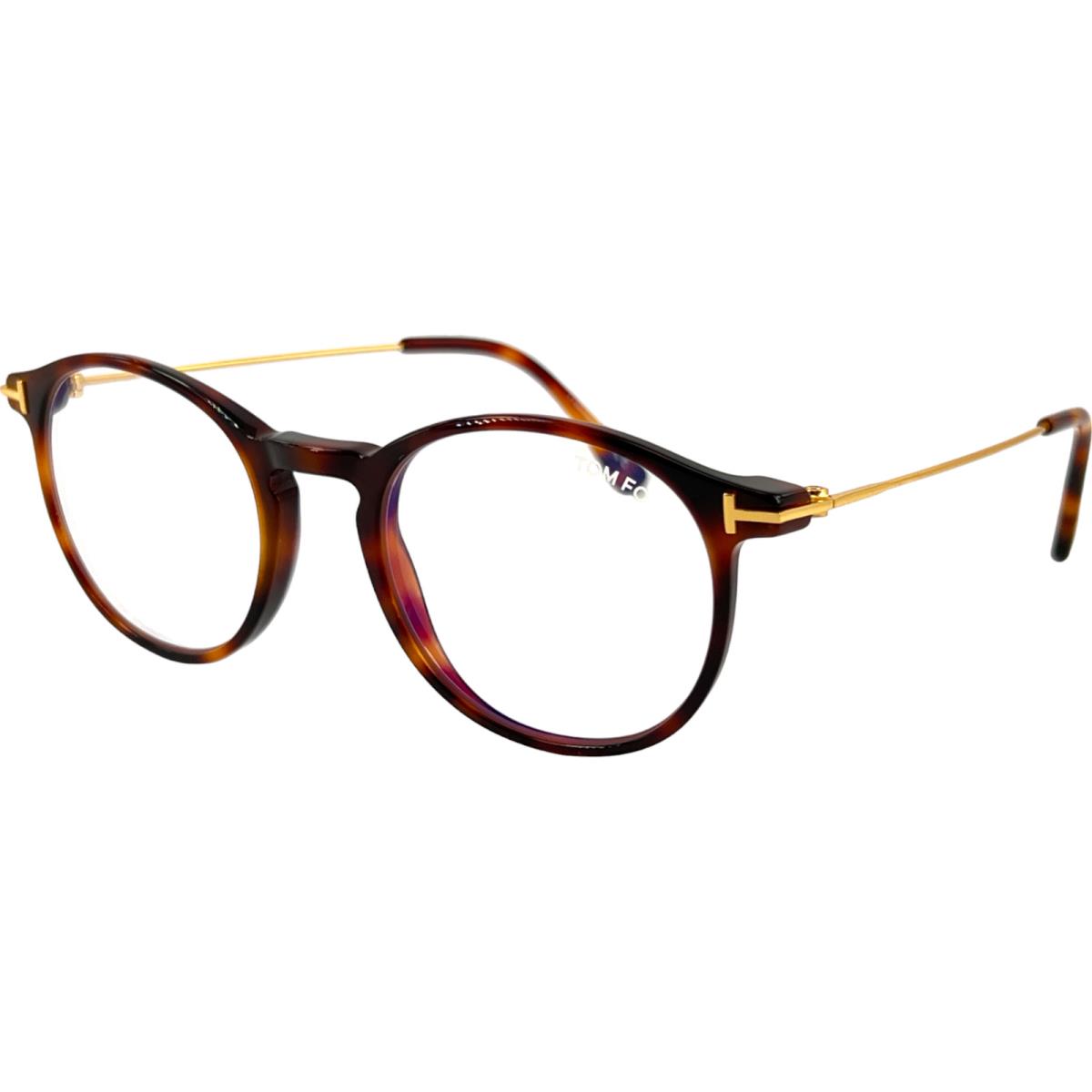 Tom Ford TF5759B Mens Plastic Eyeglass Frame 053 Blonde Havana 49-20 w Case