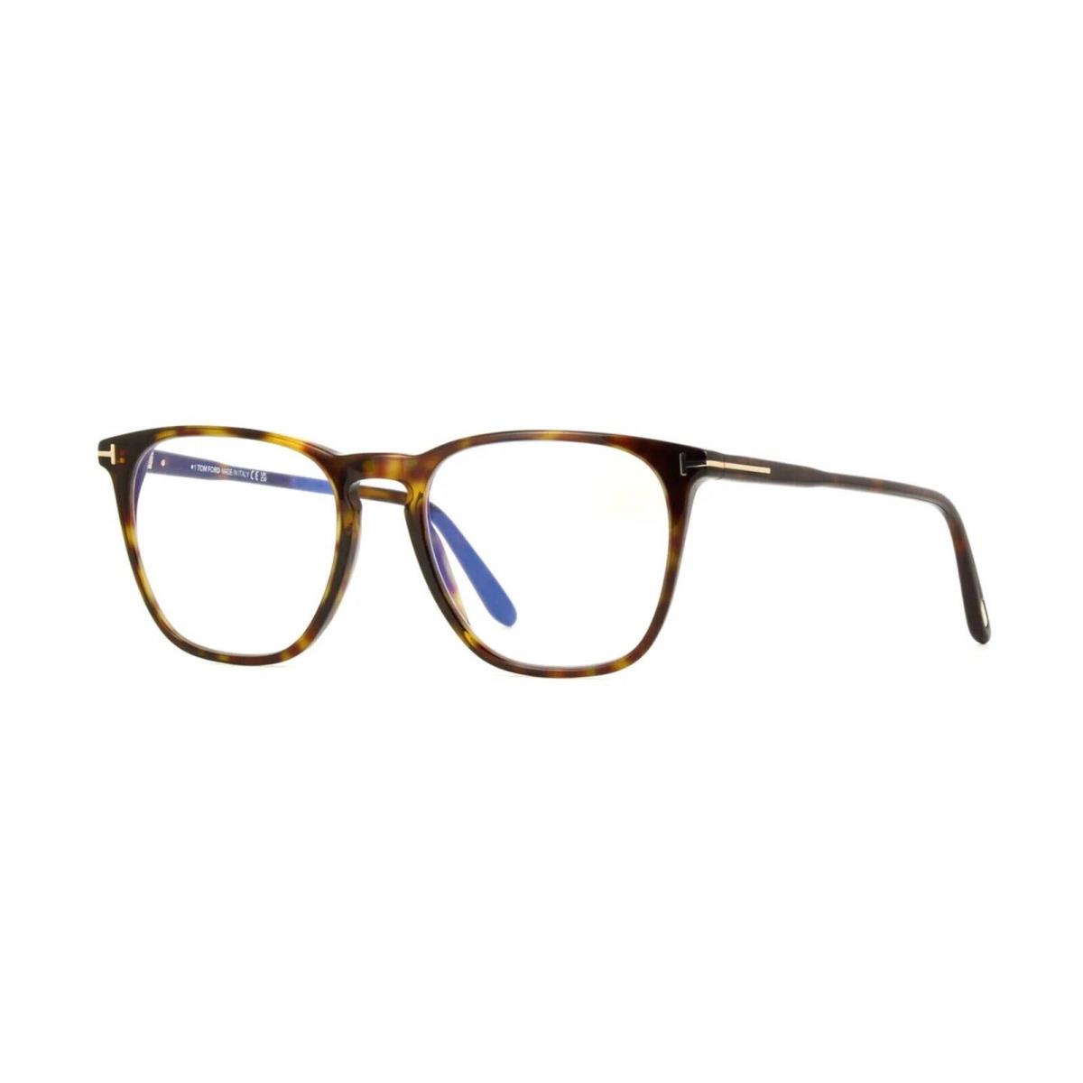 Tom Ford FT 5937-B Blue Block Dark Havana/blue Filter 052 Eyeglasses