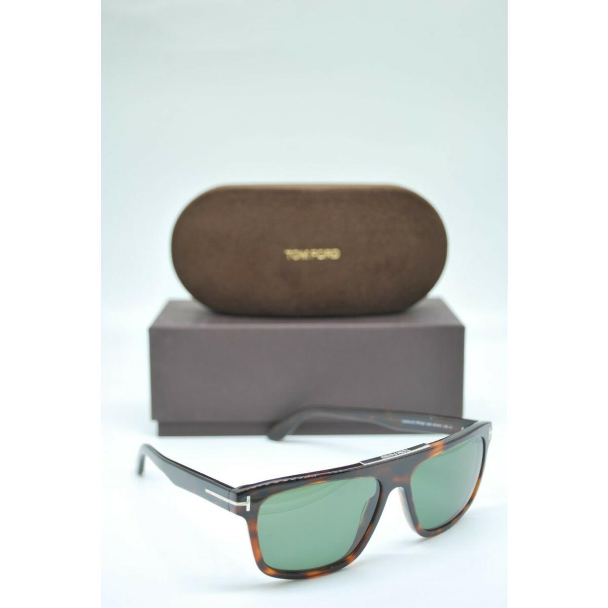 Tom Ford TF 628 52N Havana Green Frames Sunglasses 57-15