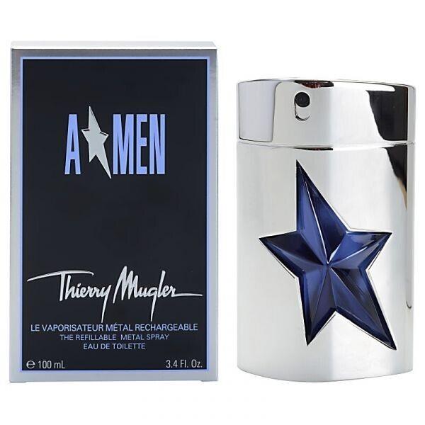 A Men Metal Box by Thierry Mugler by Men Edt 3.4 FL OZ / 100ML Natural Spray