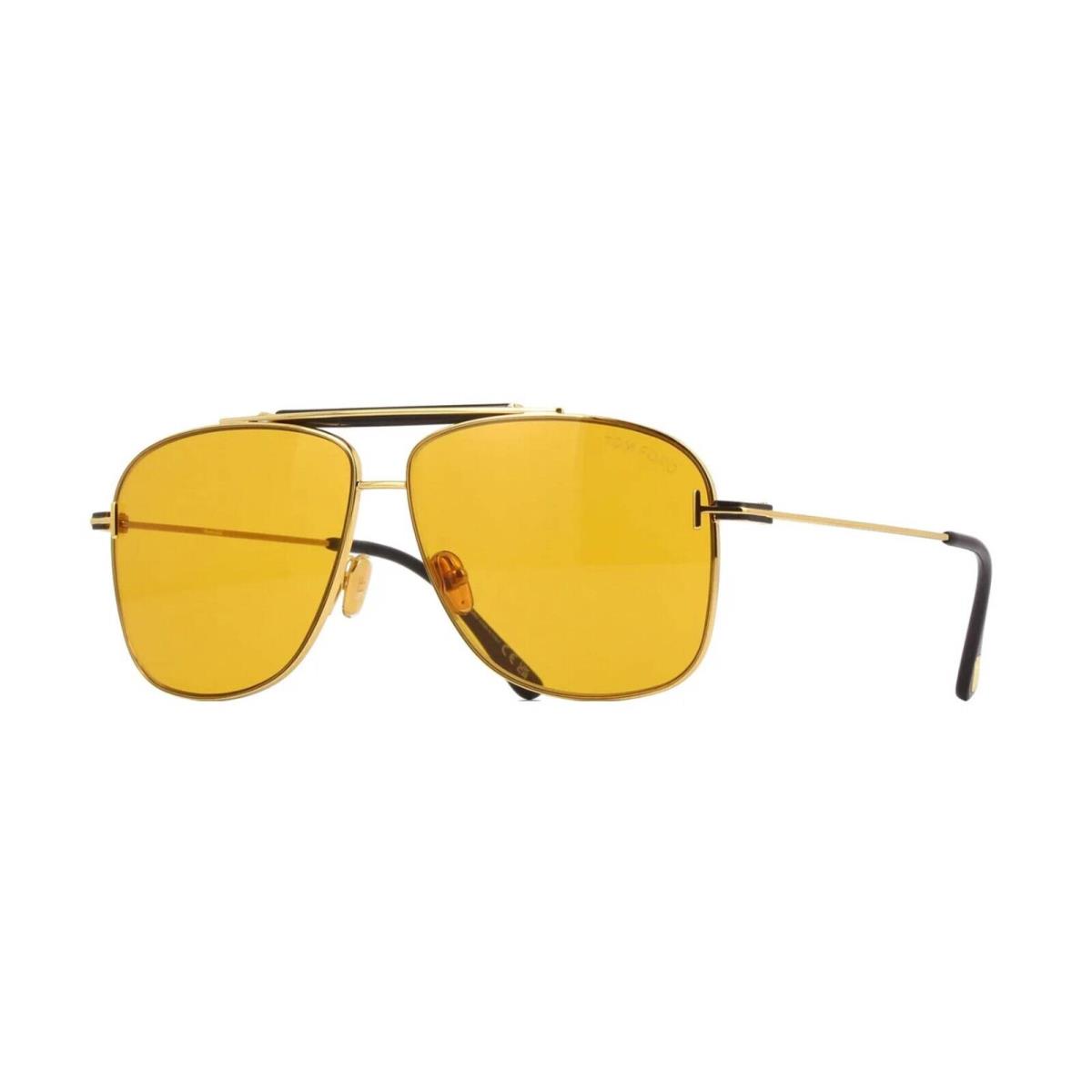 Tom Ford Jaden FT 1017 Gold/yellow Brown 30E Sunglasses