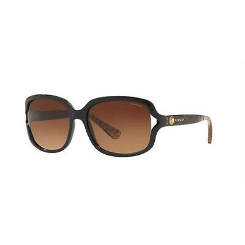 Coach HC8169 Woman Sunglasses Black Lenses Injected Frame 57mm