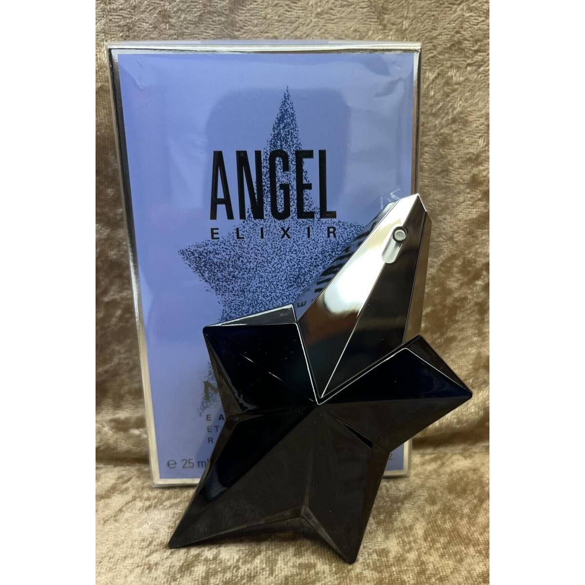 Angel Elixir Mugler Eau De Parfum Refillable Star 0.8 Fl Oz 25 Ml Box