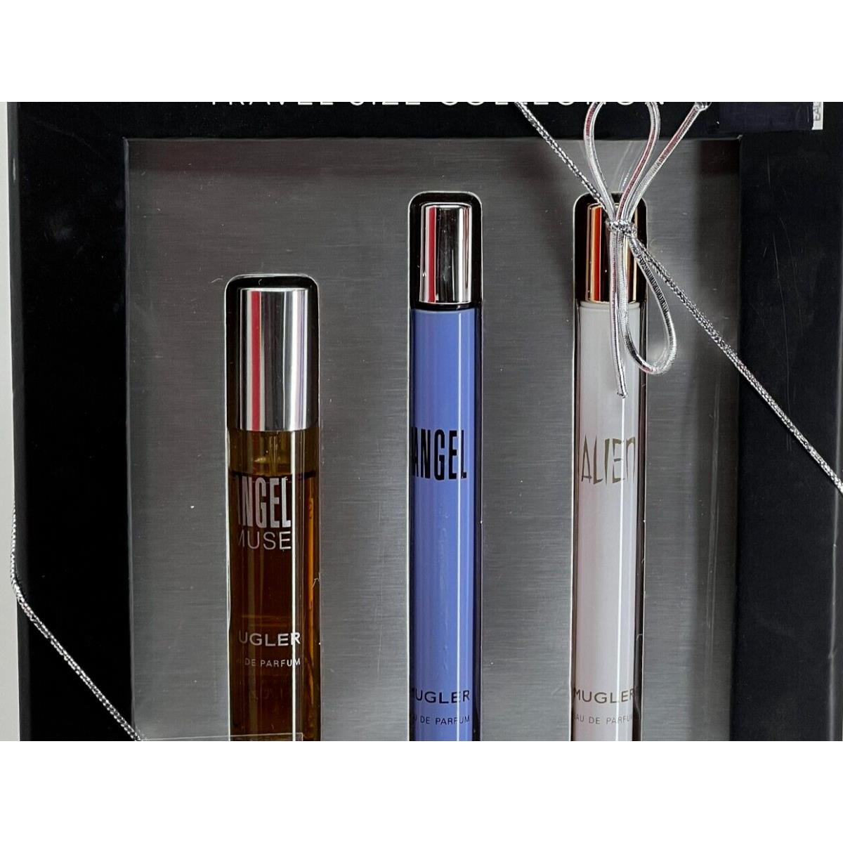 Mugler 3 PC Eau To Go Value Set Edp Spray Alien Angel Muse Holiday