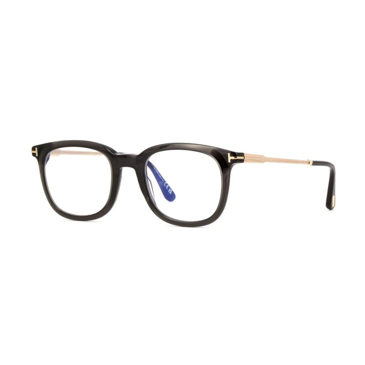 Tom Ford FT5904-B Blue Block Shiny Black and Gold 005 Eyeglasses